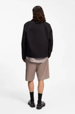 Relaxed-fit shorts in stretch-cotton twill