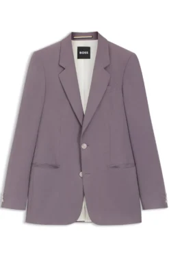 Relaxed-fit suit jacket in twill