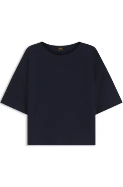 Relaxed-fit sweater in cotton and virgin wool