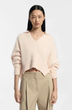 Relaxed-fit sweater in virgin wool and cashmere