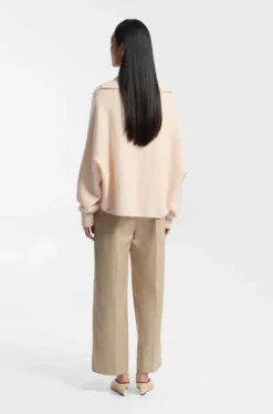 Relaxed-fit sweater in virgin wool and cashmere