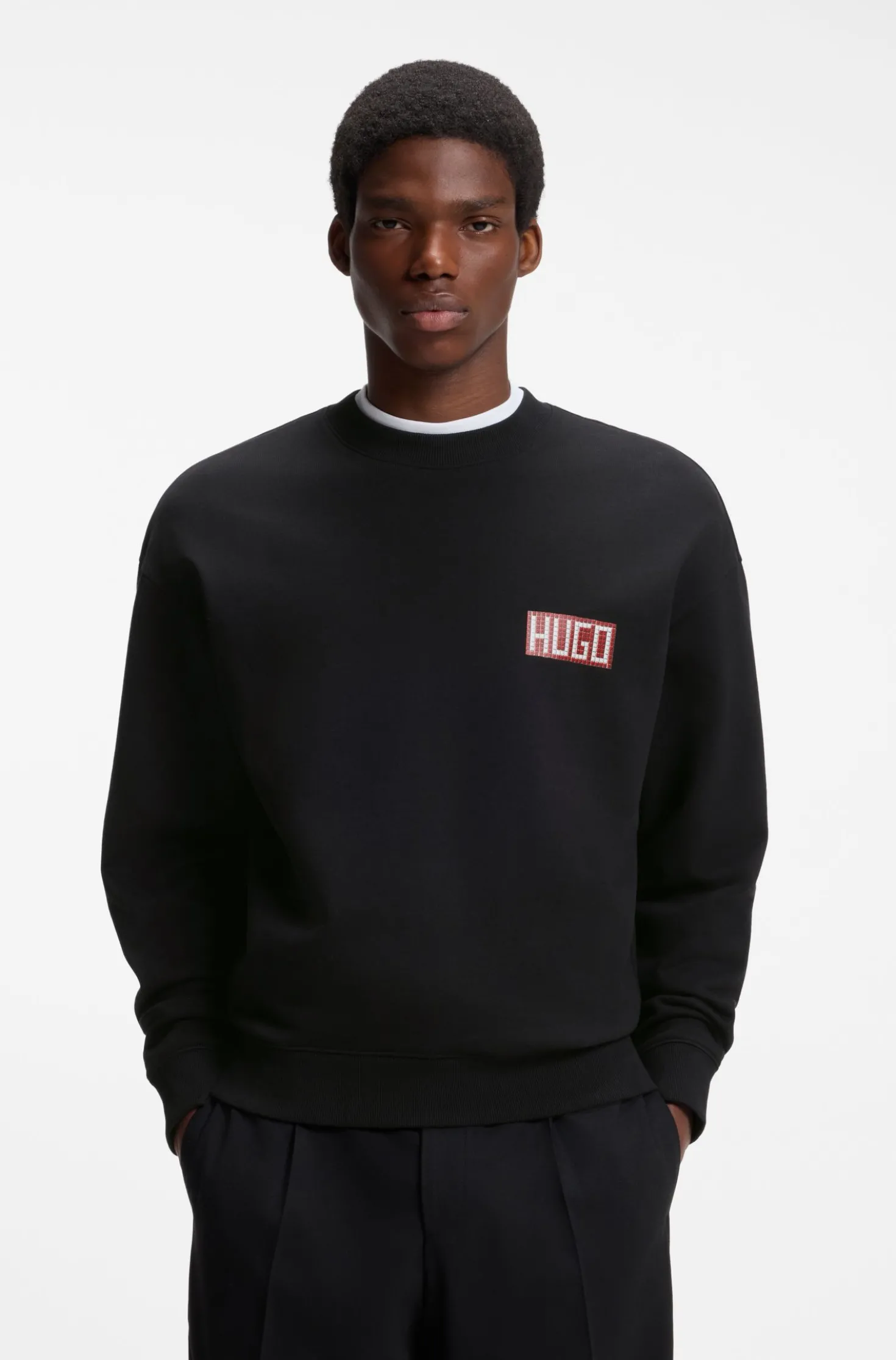 Relaxed-fit sweatshirt with digital print