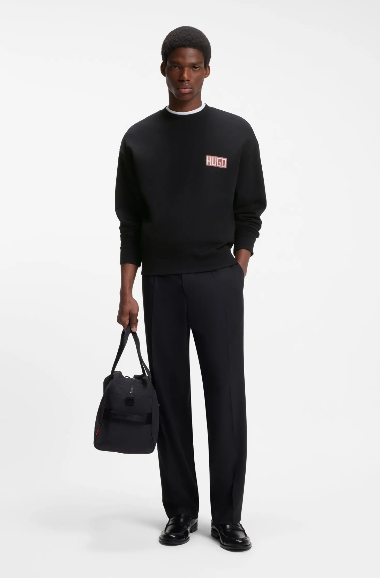 Relaxed-fit sweatshirt with digital print