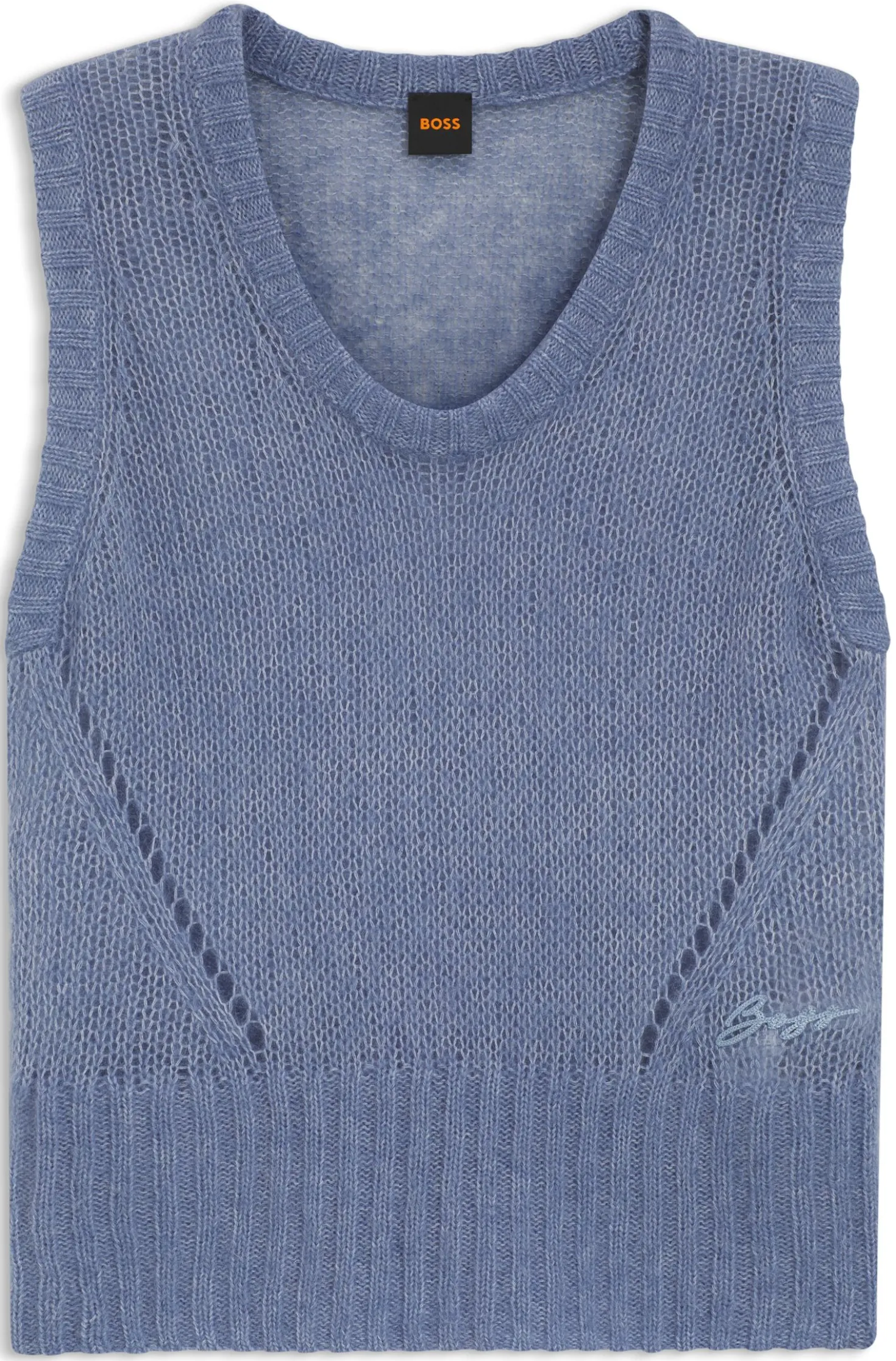 Relaxed-fit top with loose knitted structure
