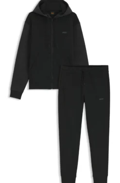 Relaxed-fit tracksuit set in cotton terry