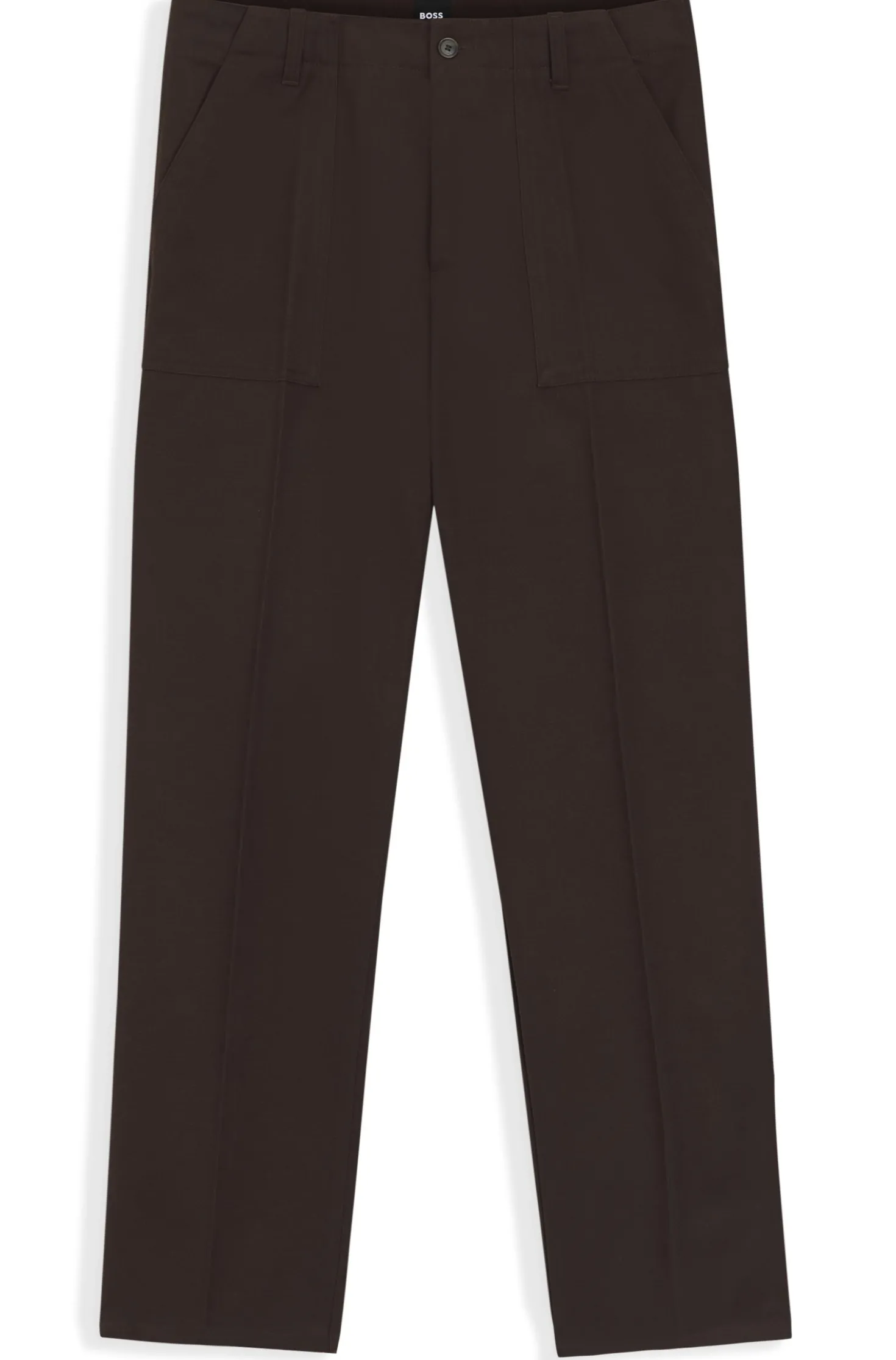 Relaxed-fit trousers in cotton twill