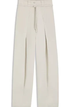 Relaxed-fit trousers in cotton and linen
