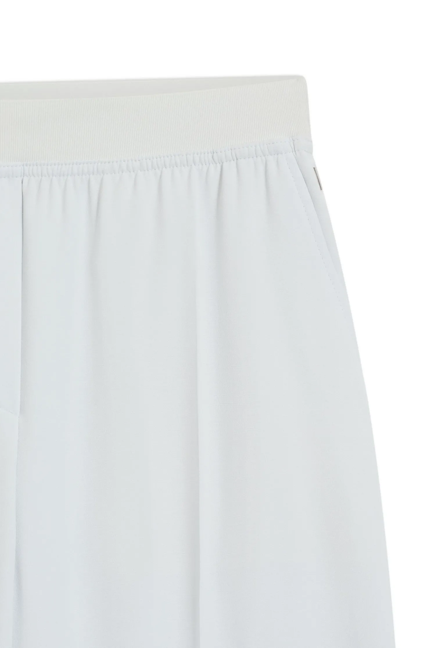 Relaxed-fit trousers in fluid crepe