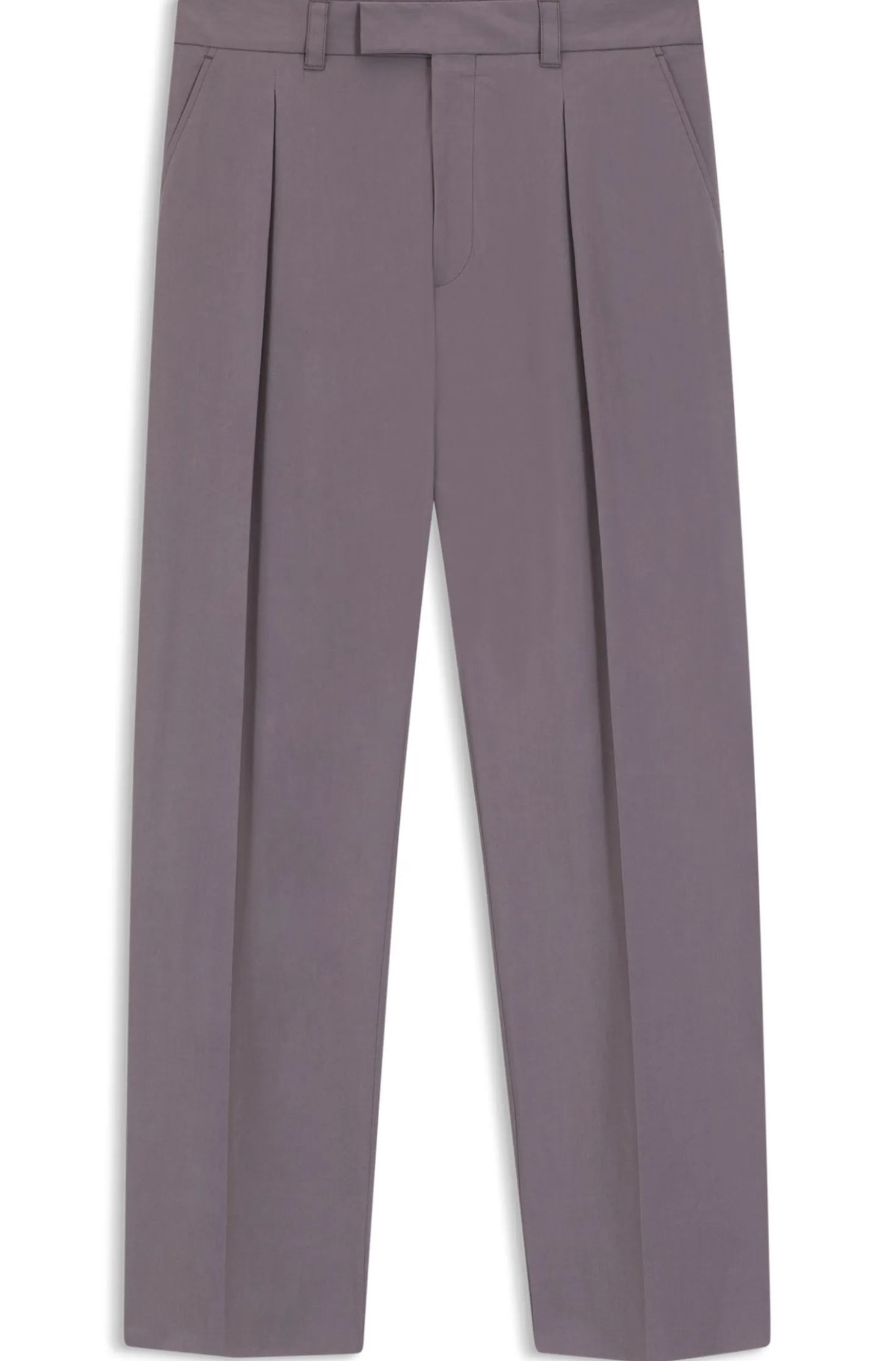 Relaxed-fit trousers in stretch cotton