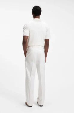 Relaxed-fit trousers in stretch cotton