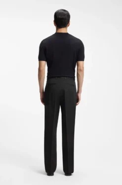 Relaxed-fit trousers in stretch cotton
