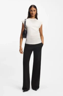 Relaxed-fit trousers in stretch jersey