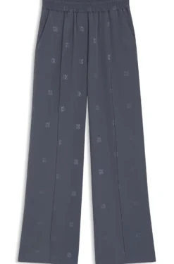 Relaxed-fit trousers with stacked logos