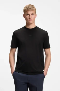 Relaxed-fit T-shirt in a stretch-cotton blend