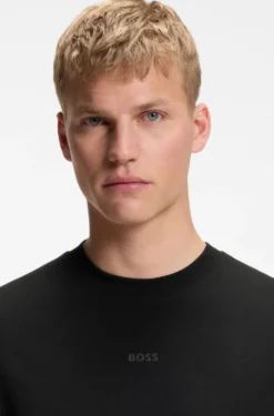 Relaxed-fit T-shirt in a stretch-cotton blend