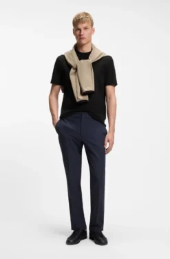 Relaxed-fit T-shirt in a stretch-cotton blend