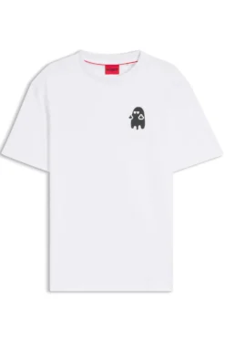 Relaxed-fit T-shirt in cotton with horror-inspired graphic