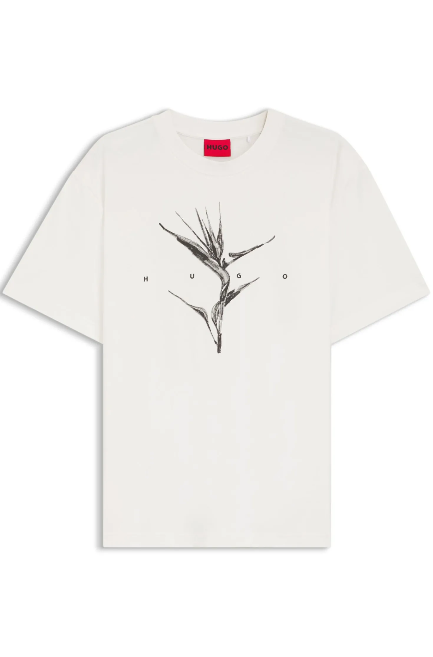 Relaxed-fit T-shirt in cotton with artwork and logo