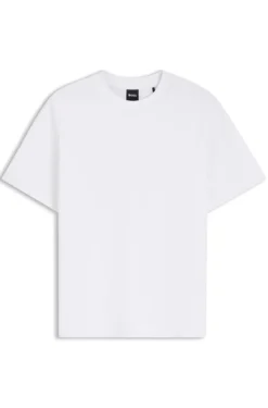 Relaxed-fit T-shirt in mercerised cotton