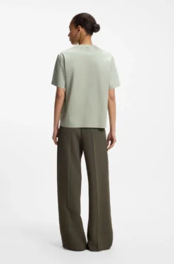 Relaxed-fit T-shirt in mercerised cotton
