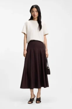 Relaxed-fit T-shirt in mercerised cotton