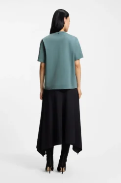 Relaxed-fit T-shirt in mercerised cotton