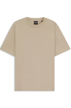 Relaxed-fit T-shirt in mercerised cotton
