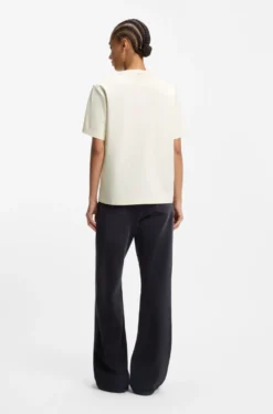 Relaxed-fit T-shirt in mercerised cotton