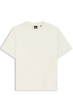 Relaxed-fit T-shirt in mercerised cotton