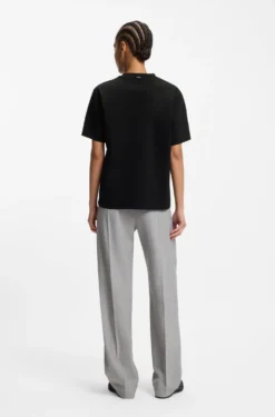 Relaxed-fit T-shirt in mercerised cotton