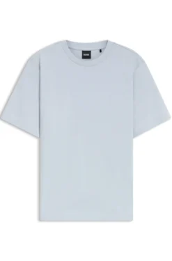 Relaxed-fit T-shirt in mercerised cotton