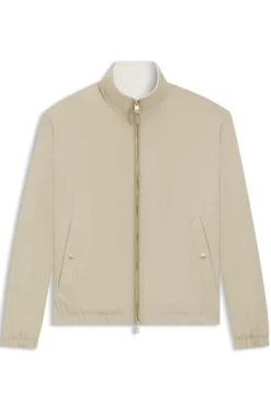 Reversible zip-up jacket in peached fabric