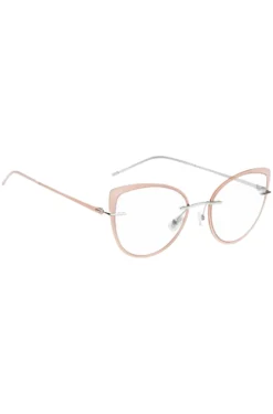 Rimless optical frames with coloured contours