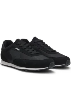 Ripstop lace-up trainers with EVA-rubber sole