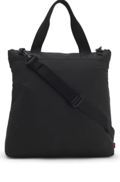 Ripstop tote bag with logo lettering