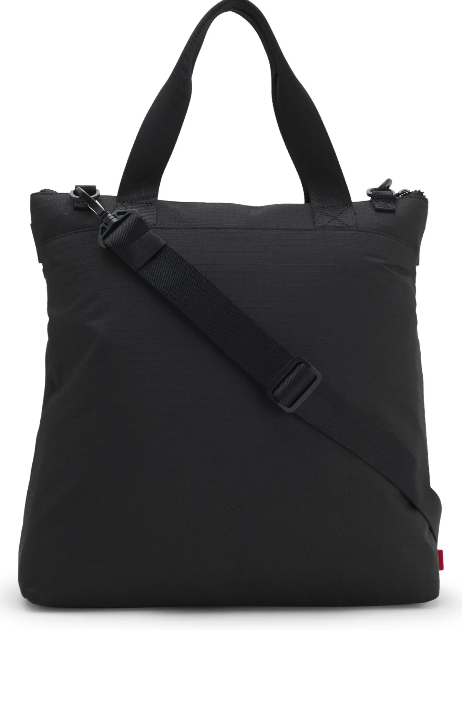 Ripstop tote bag with logo lettering