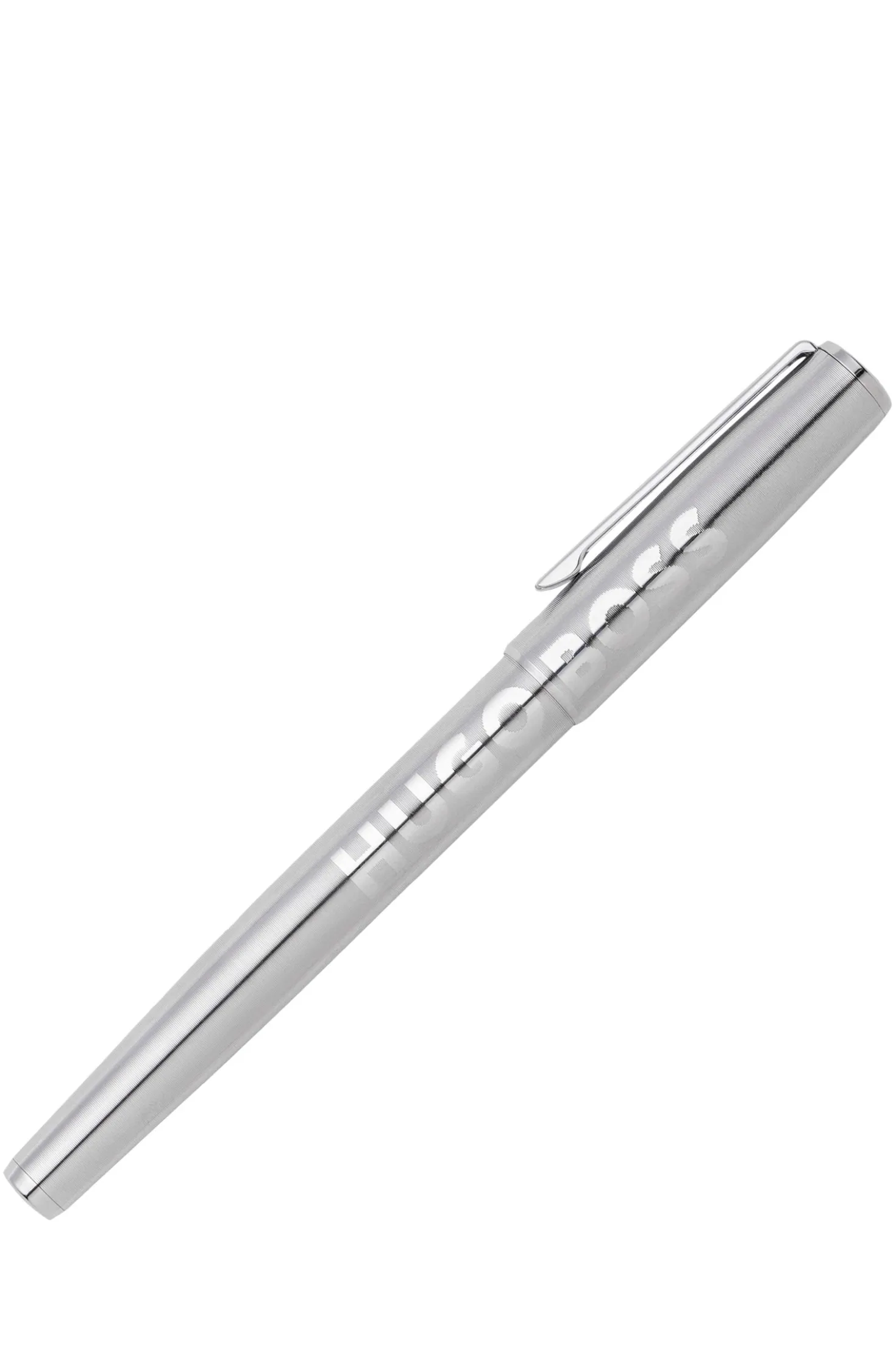 Rollerball pen in brass with chrome plating