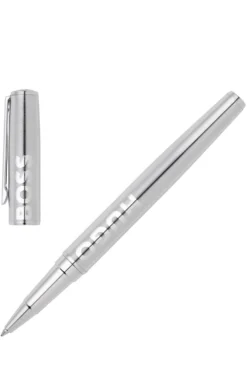 Rollerball pen in brass with chrome plating