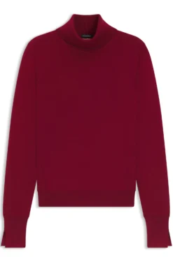Rollneck sweater in virgin wool