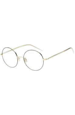 Round optical frames in lightweight titanium with signature hardware