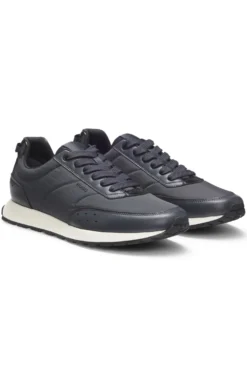 Running-inspired trainers with zigzag detailing
