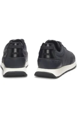 Running-inspired trainers with zigzag detailing