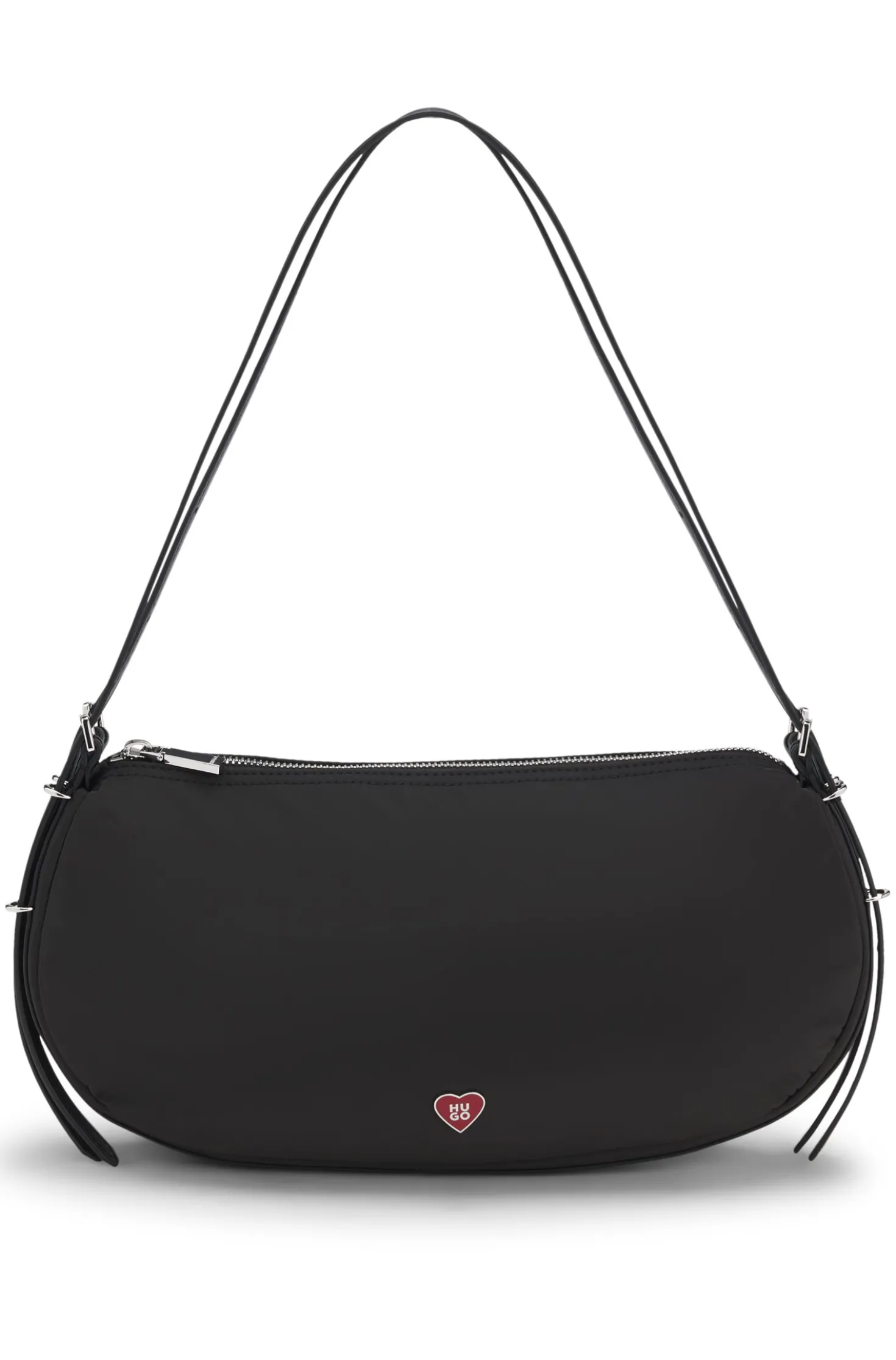 Shoulder bag with stacked logo