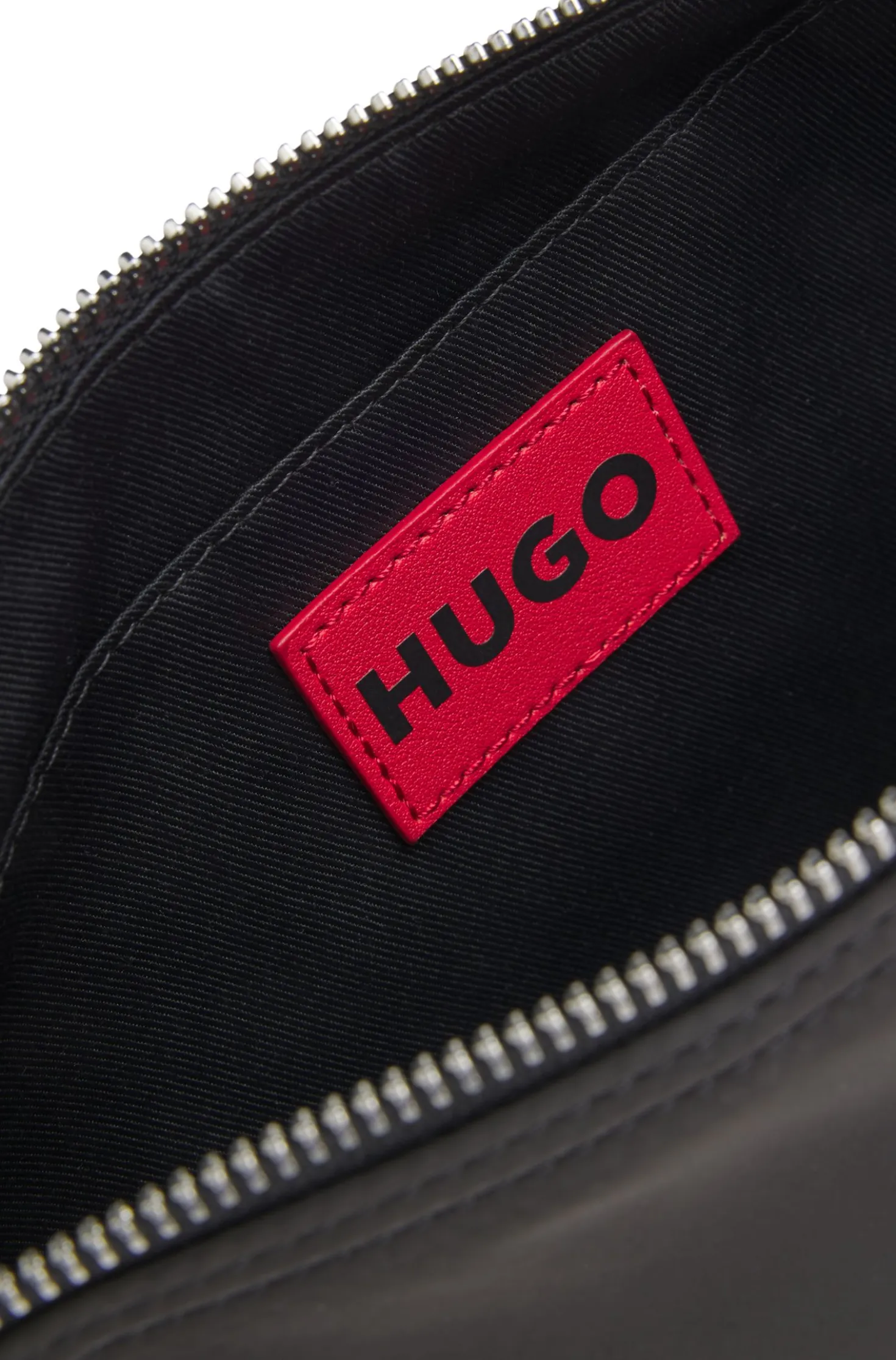 Shoulder bag with stacked logo