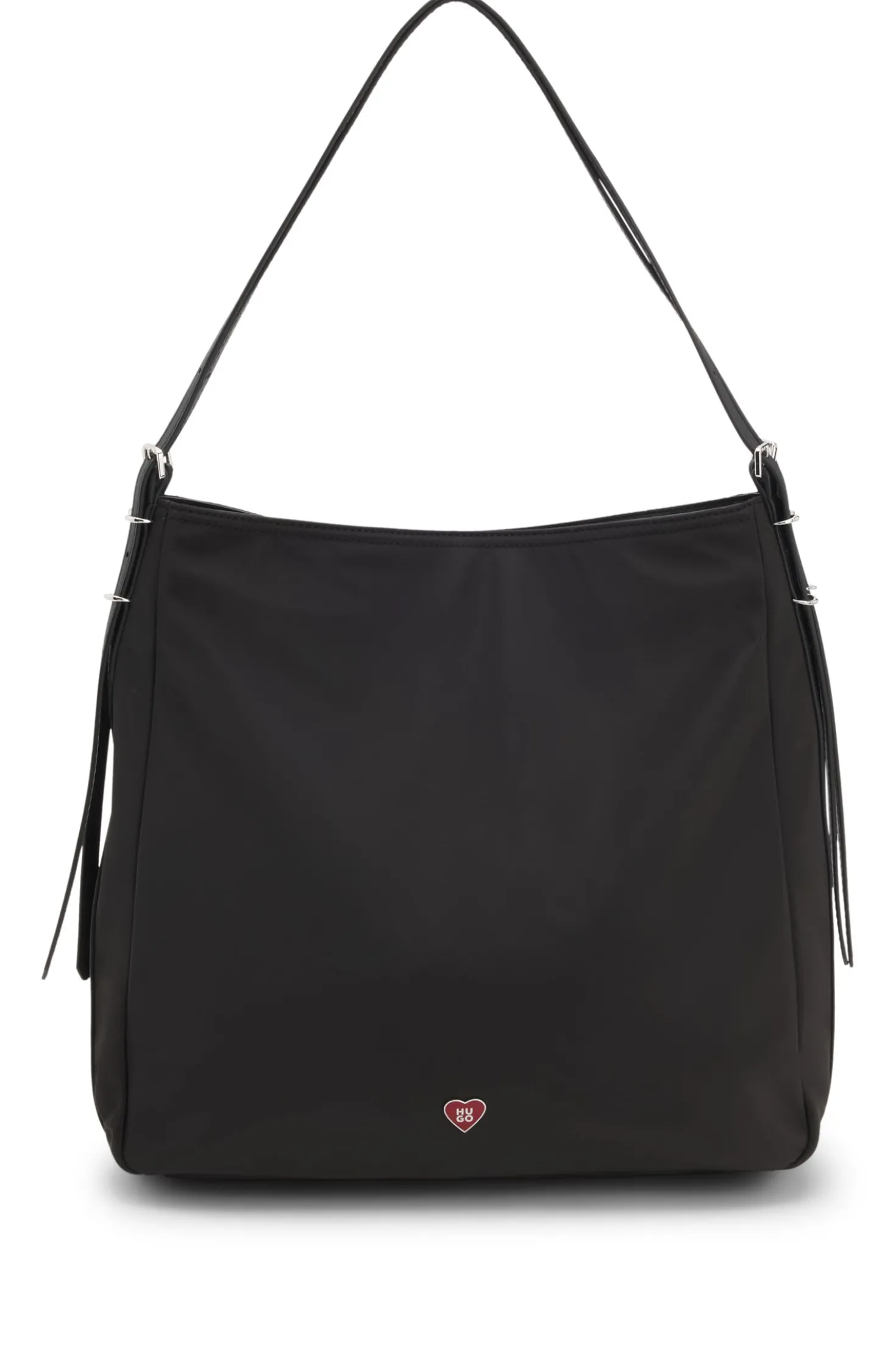Shoulder bag with stacked logo