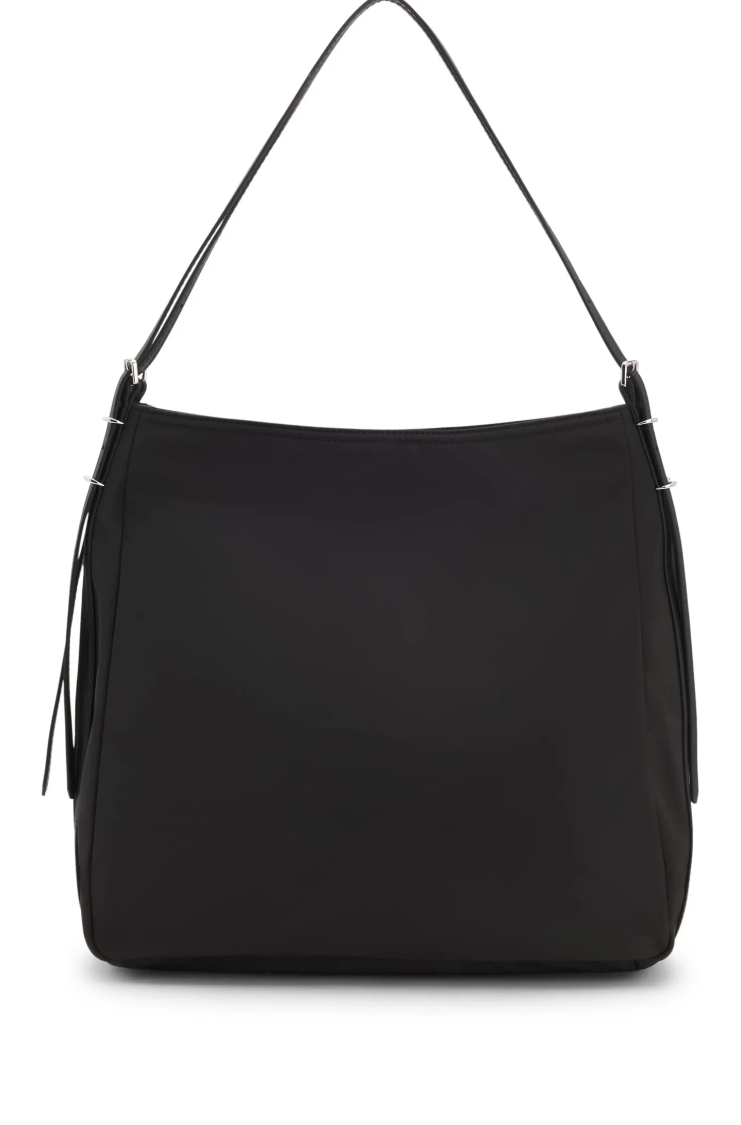 Shoulder bag with stacked logo
