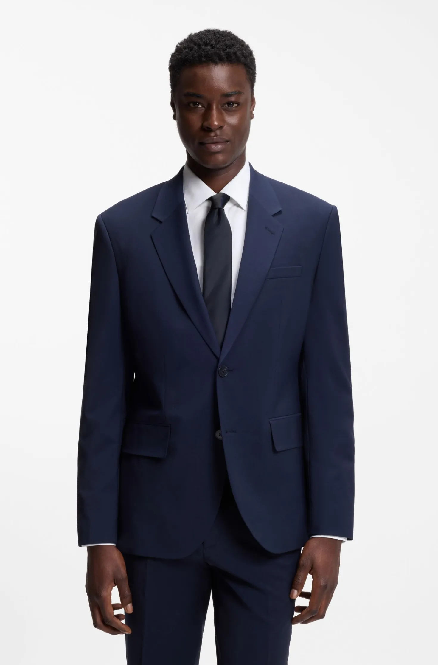 Silk-blend tie with a plain weave
