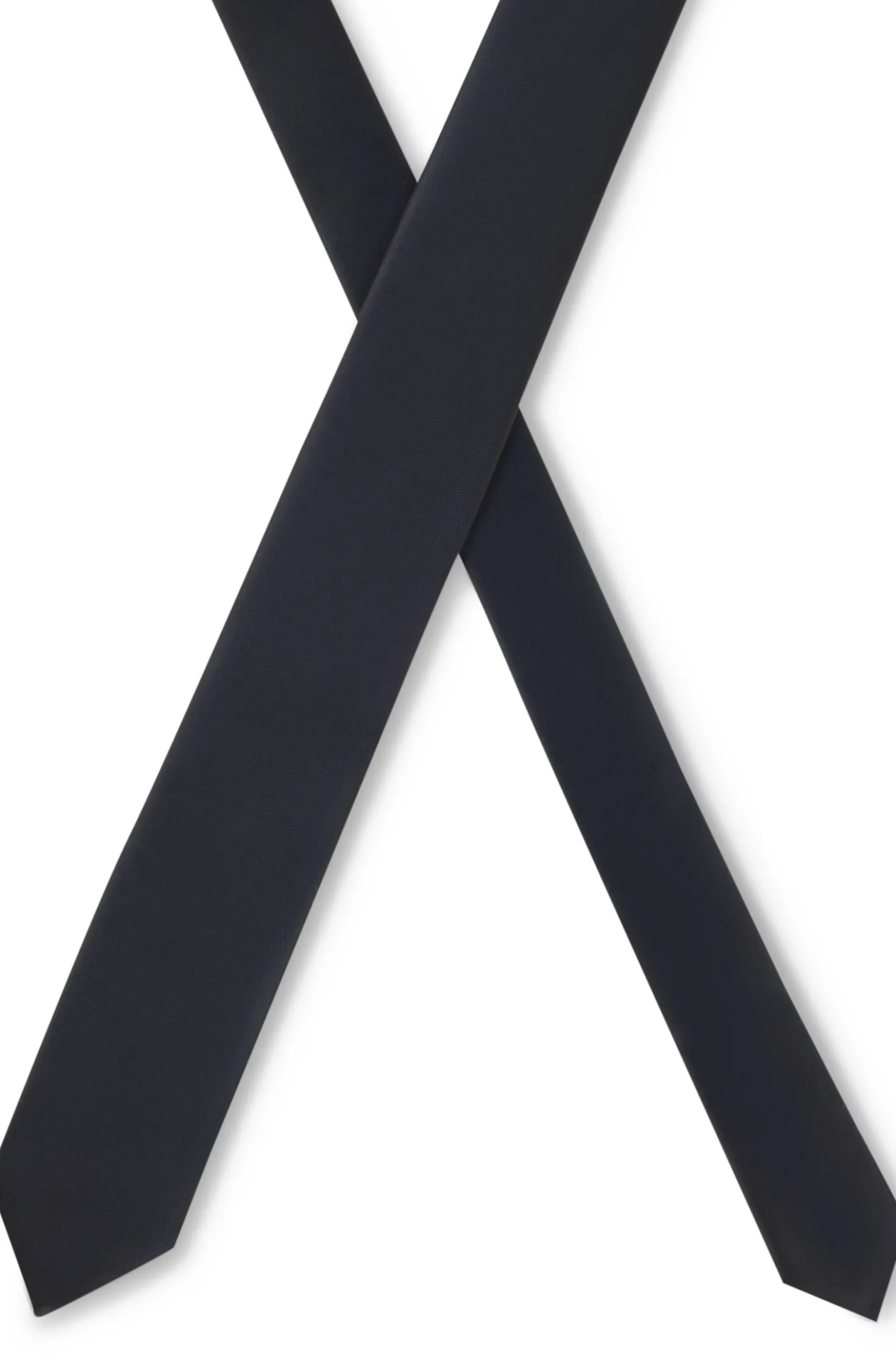 Silk-blend tie with a plain weave
