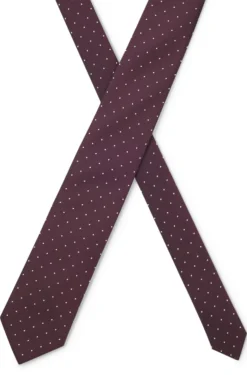 Silk-blend tie with dot pattern
