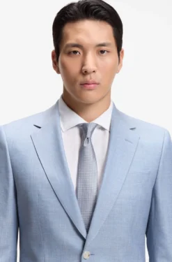 Silk-blend tie with jacquard pattern